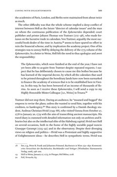 Image of the Page - 349 - in Maximilian Hell (1720–92) - And the Ends of Jesuit Science in Enlightenment Europe