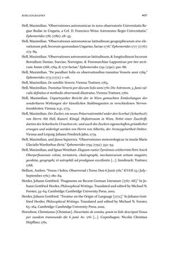 Image of the Page - 407 - in Maximilian Hell (1720–92) - And the Ends of Jesuit Science in Enlightenment Europe