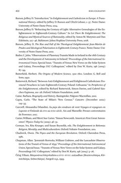 Image of the Page - 422 - in Maximilian Hell (1720–92) - And the Ends of Jesuit Science in Enlightenment Europe
