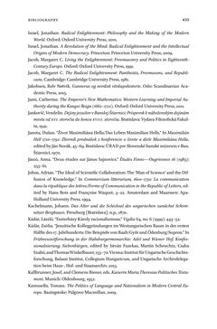Image of the Page - 433 - in Maximilian Hell (1720–92) - And the Ends of Jesuit Science in Enlightenment Europe