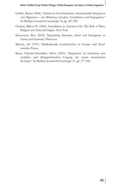 Bild der Seite - 43 - in Media – Migration – Integration - European and North American Perspectives