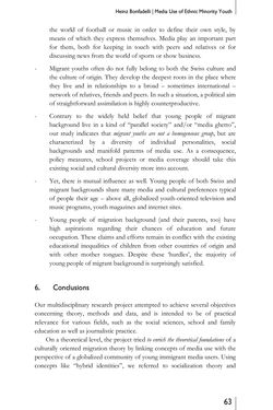 Bild der Seite - 63 - in Media – Migration – Integration - European and North American Perspectives