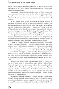 Bild der Seite - 84 - in Media – Migration – Integration - European and North American Perspectives