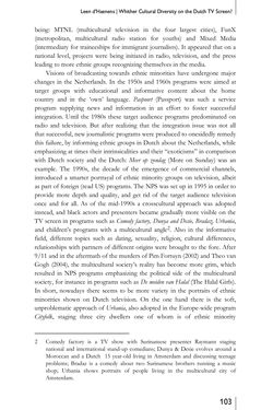 Image of the Page - 103 - in Media – Migration – Integration - European and North American Perspectives