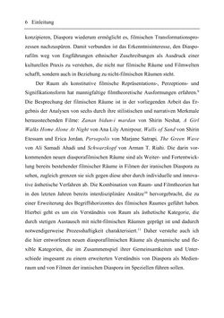 Image of the Page - 6 - in Medienraum Diaspora - Verortungen zeitgenössischer iranischer Diasporafilme