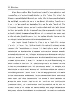 Bild der Seite - 18 - in Medienraum Diaspora - Verortungen zeitgenössischer iranischer Diasporafilme