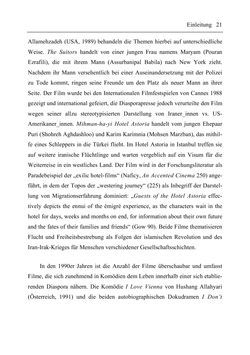 Image of the Page - 21 - in Medienraum Diaspora - Verortungen zeitgenössischer iranischer Diasporafilme