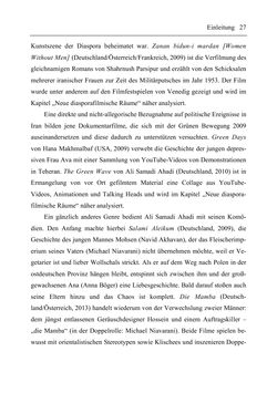 Image of the Page - 27 - in Medienraum Diaspora - Verortungen zeitgenössischer iranischer Diasporafilme