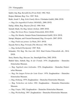Image of the Page - 266 - in Medienraum Diaspora - Verortungen zeitgenössischer iranischer Diasporafilme