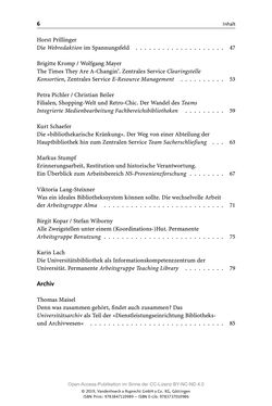Bild der Seite - 6 - in Menschen im Aufbruch - Universitätsbibliothek und Archiv der Universität Wien im Selbstverständnis ihrer Mitarbeiter_innen