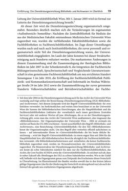 Bild der Seite - 19 - in Menschen im Aufbruch - Universitätsbibliothek und Archiv der Universität Wien im Selbstverständnis ihrer Mitarbeiter_innen