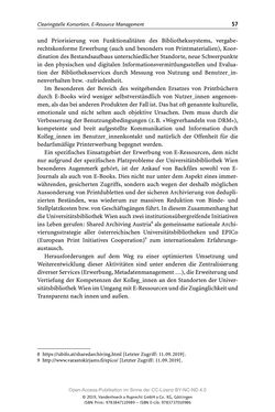 Bild der Seite - 57 - in Menschen im Aufbruch - Universitätsbibliothek und Archiv der Universität Wien im Selbstverständnis ihrer Mitarbeiter_innen