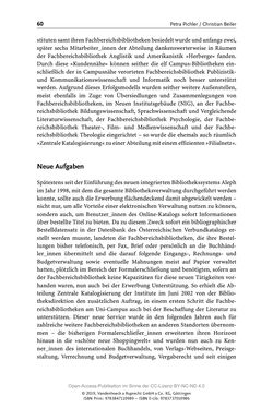 Image of the Page - 60 - in Menschen im Aufbruch - Universitätsbibliothek und Archiv der Universität Wien im Selbstverständnis ihrer Mitarbeiter_innen