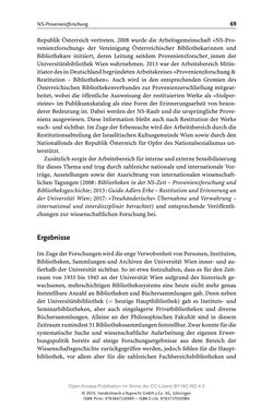 Bild der Seite - 69 - in Menschen im Aufbruch - Universitätsbibliothek und Archiv der Universität Wien im Selbstverständnis ihrer Mitarbeiter_innen