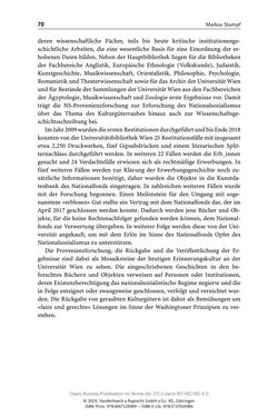 Bild der Seite - 70 - in Menschen im Aufbruch - Universitätsbibliothek und Archiv der Universität Wien im Selbstverständnis ihrer Mitarbeiter_innen