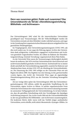 Image of the Page - 85 - in Menschen im Aufbruch - Universitätsbibliothek und Archiv der Universität Wien im Selbstverständnis ihrer Mitarbeiter_innen