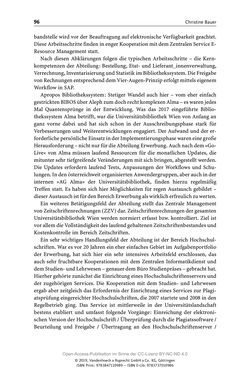 Image of the Page - 96 - in Menschen im Aufbruch - Universitätsbibliothek und Archiv der Universität Wien im Selbstverständnis ihrer Mitarbeiter_innen