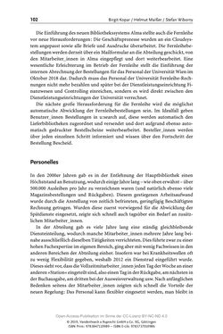 Image of the Page - 102 - in Menschen im Aufbruch - Universitätsbibliothek und Archiv der Universität Wien im Selbstverständnis ihrer Mitarbeiter_innen