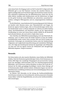 Bild der Seite - 118 - in Menschen im Aufbruch - Universitätsbibliothek und Archiv der Universität Wien im Selbstverständnis ihrer Mitarbeiter_innen