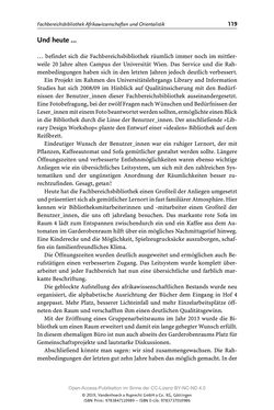 Bild der Seite - 119 - in Menschen im Aufbruch - Universitätsbibliothek und Archiv der Universität Wien im Selbstverständnis ihrer Mitarbeiter_innen