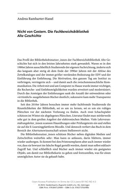 Bild der Seite - 121 - in Menschen im Aufbruch - Universitätsbibliothek und Archiv der Universität Wien im Selbstverständnis ihrer Mitarbeiter_innen