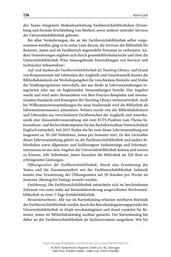 Bild der Seite - 126 - in Menschen im Aufbruch - Universitätsbibliothek und Archiv der Universität Wien im Selbstverständnis ihrer Mitarbeiter_innen