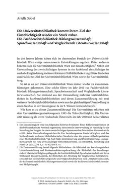 Bild der Seite - 135 - in Menschen im Aufbruch - Universitätsbibliothek und Archiv der Universität Wien im Selbstverständnis ihrer Mitarbeiter_innen
