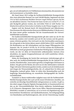 Bild der Seite - 185 - in Menschen im Aufbruch - Universitätsbibliothek und Archiv der Universität Wien im Selbstverständnis ihrer Mitarbeiter_innen
