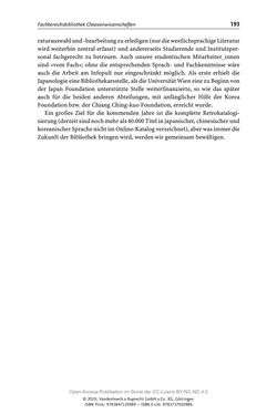 Bild der Seite - 193 - in Menschen im Aufbruch - Universitätsbibliothek und Archiv der Universität Wien im Selbstverständnis ihrer Mitarbeiter_innen