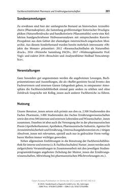 Bild der Seite - 201 - in Menschen im Aufbruch - Universitätsbibliothek und Archiv der Universität Wien im Selbstverständnis ihrer Mitarbeiter_innen