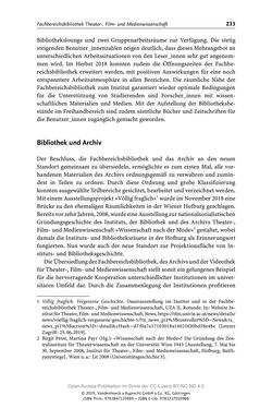 Image of the Page - 233 - in Menschen im Aufbruch - Universitätsbibliothek und Archiv der Universität Wien im Selbstverständnis ihrer Mitarbeiter_innen
