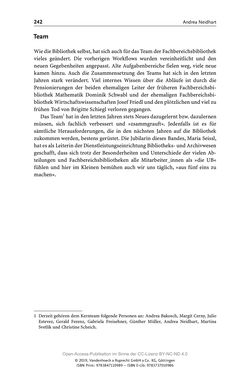 Image of the Page - 242 - in Menschen im Aufbruch - Universitätsbibliothek und Archiv der Universität Wien im Selbstverständnis ihrer Mitarbeiter_innen