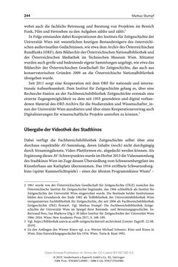 Bild der Seite - 244 - in Menschen im Aufbruch - Universitätsbibliothek und Archiv der Universität Wien im Selbstverständnis ihrer Mitarbeiter_innen