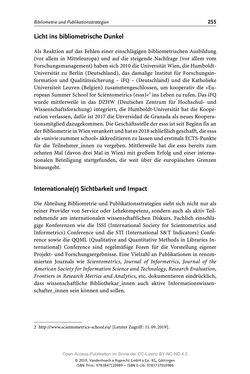 Bild der Seite - 255 - in Menschen im Aufbruch - Universitätsbibliothek und Archiv der Universität Wien im Selbstverständnis ihrer Mitarbeiter_innen