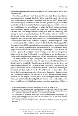 Bild der Seite - 262 - in Menschen im Aufbruch - Universitätsbibliothek und Archiv der Universität Wien im Selbstverständnis ihrer Mitarbeiter_innen