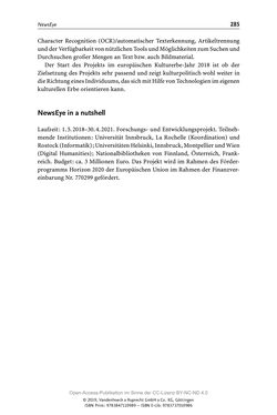 Bild der Seite - 285 - in Menschen im Aufbruch - Universitätsbibliothek und Archiv der Universität Wien im Selbstverständnis ihrer Mitarbeiter_innen