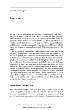 Bild der Seite - 299 - in Menschen im Aufbruch - Universitätsbibliothek und Archiv der Universität Wien im Selbstverständnis ihrer Mitarbeiter_innen