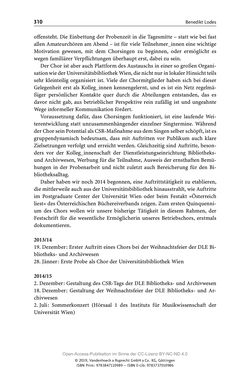 Image of the Page - 310 - in Menschen im Aufbruch - Universitätsbibliothek und Archiv der Universität Wien im Selbstverständnis ihrer Mitarbeiter_innen