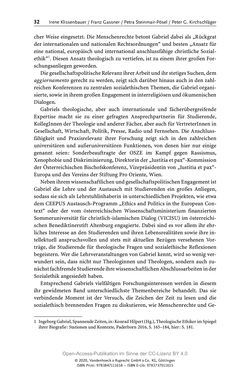 Bild der Seite - 32 - in Menschenrechte und Gerechtigkeit als bleibende Aufgaben - Beiträge aus Religion, Theologie, Ethik, Recht und Wirtschaft