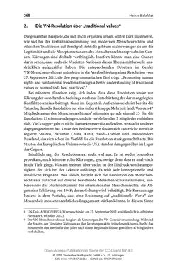 Image of the Page - 268 - in Menschenrechte und Gerechtigkeit als bleibende Aufgaben - Beiträge aus Religion, Theologie, Ethik, Recht und Wirtschaft