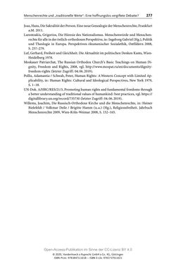 Image of the Page - 277 - in Menschenrechte und Gerechtigkeit als bleibende Aufgaben - Beiträge aus Religion, Theologie, Ethik, Recht und Wirtschaft