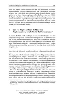 Image of the Page - 281 - in Menschenrechte und Gerechtigkeit als bleibende Aufgaben - Beiträge aus Religion, Theologie, Ethik, Recht und Wirtschaft