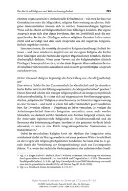 Bild der Seite - 283 - in Menschenrechte und Gerechtigkeit als bleibende Aufgaben - Beiträge aus Religion, Theologie, Ethik, Recht und Wirtschaft