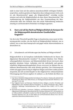 Bild der Seite - 285 - in Menschenrechte und Gerechtigkeit als bleibende Aufgaben - Beiträge aus Religion, Theologie, Ethik, Recht und Wirtschaft