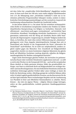 Image of the Page - 289 - in Menschenrechte und Gerechtigkeit als bleibende Aufgaben - Beiträge aus Religion, Theologie, Ethik, Recht und Wirtschaft
