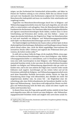 Bild der Seite - 317 - in Menschenrechte und Gerechtigkeit als bleibende Aufgaben - Beiträge aus Religion, Theologie, Ethik, Recht und Wirtschaft