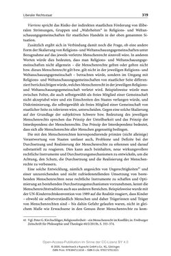 Image of the Page - 319 - in Menschenrechte und Gerechtigkeit als bleibende Aufgaben - Beiträge aus Religion, Theologie, Ethik, Recht und Wirtschaft
