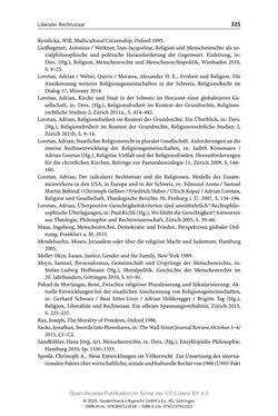 Image of the Page - 325 - in Menschenrechte und Gerechtigkeit als bleibende Aufgaben - Beiträge aus Religion, Theologie, Ethik, Recht und Wirtschaft