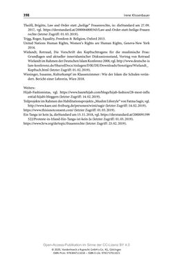 Image of the Page - 398 - in Menschenrechte und Gerechtigkeit als bleibende Aufgaben - Beiträge aus Religion, Theologie, Ethik, Recht und Wirtschaft