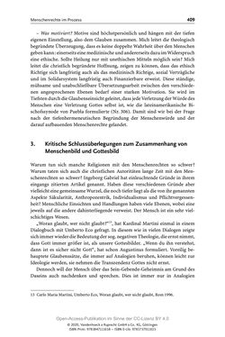 Image of the Page - 409 - in Menschenrechte und Gerechtigkeit als bleibende Aufgaben - Beiträge aus Religion, Theologie, Ethik, Recht und Wirtschaft